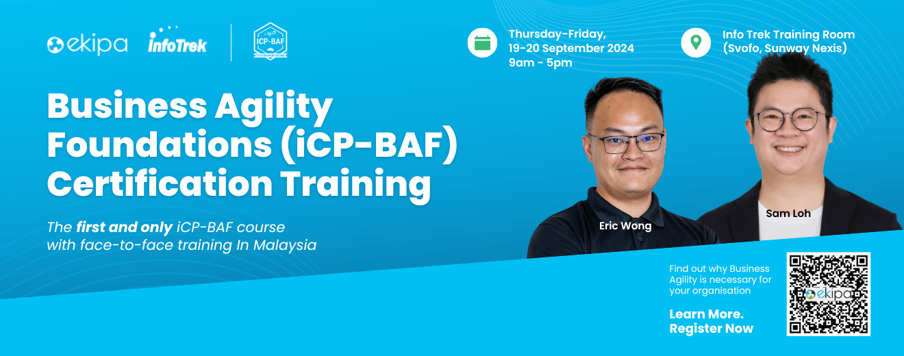 Business Agility Foundations (ICP-BAF) Certification Training in Malaysia on September 19-20